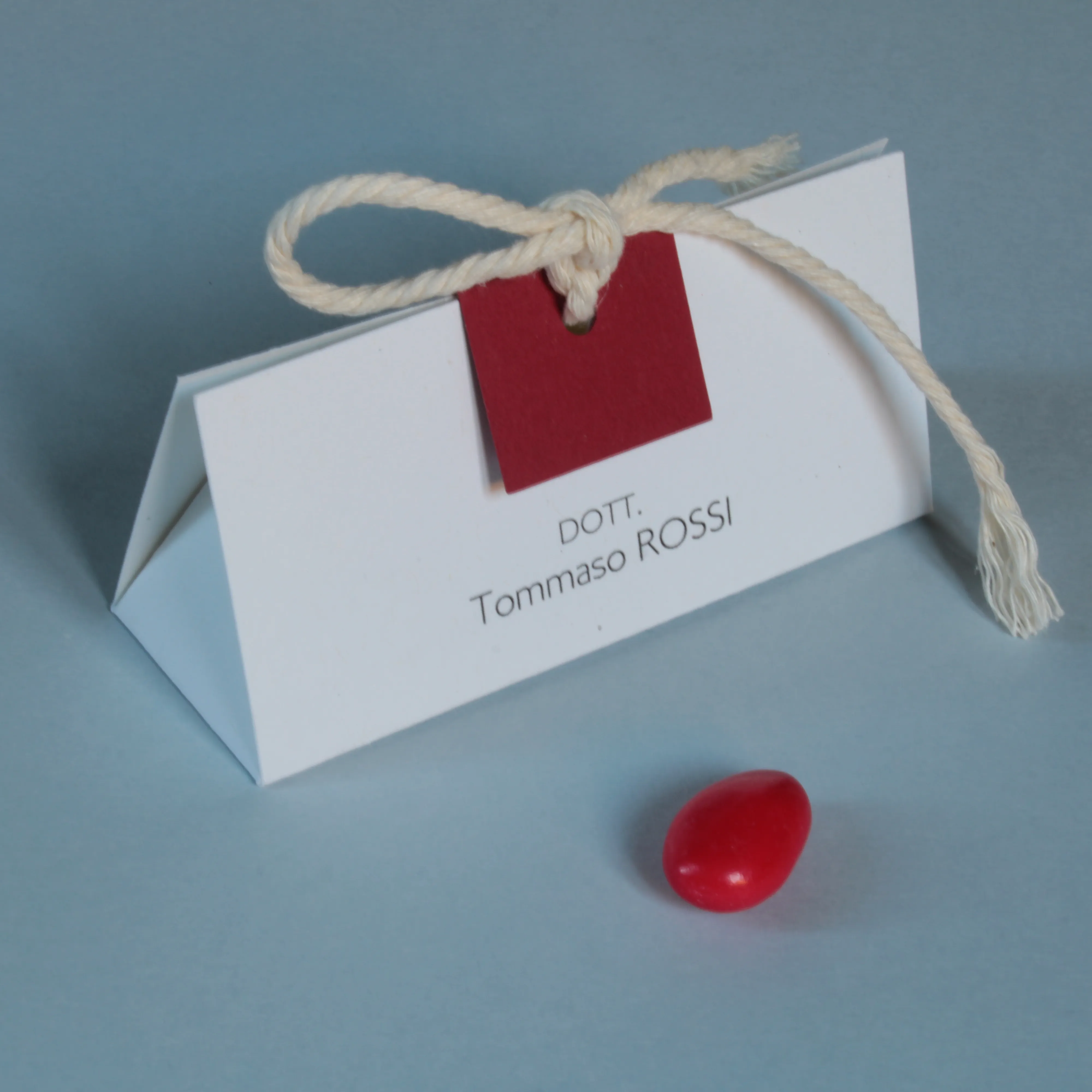 Dettaglio della personalizzazione con nome, corso di laurea e data