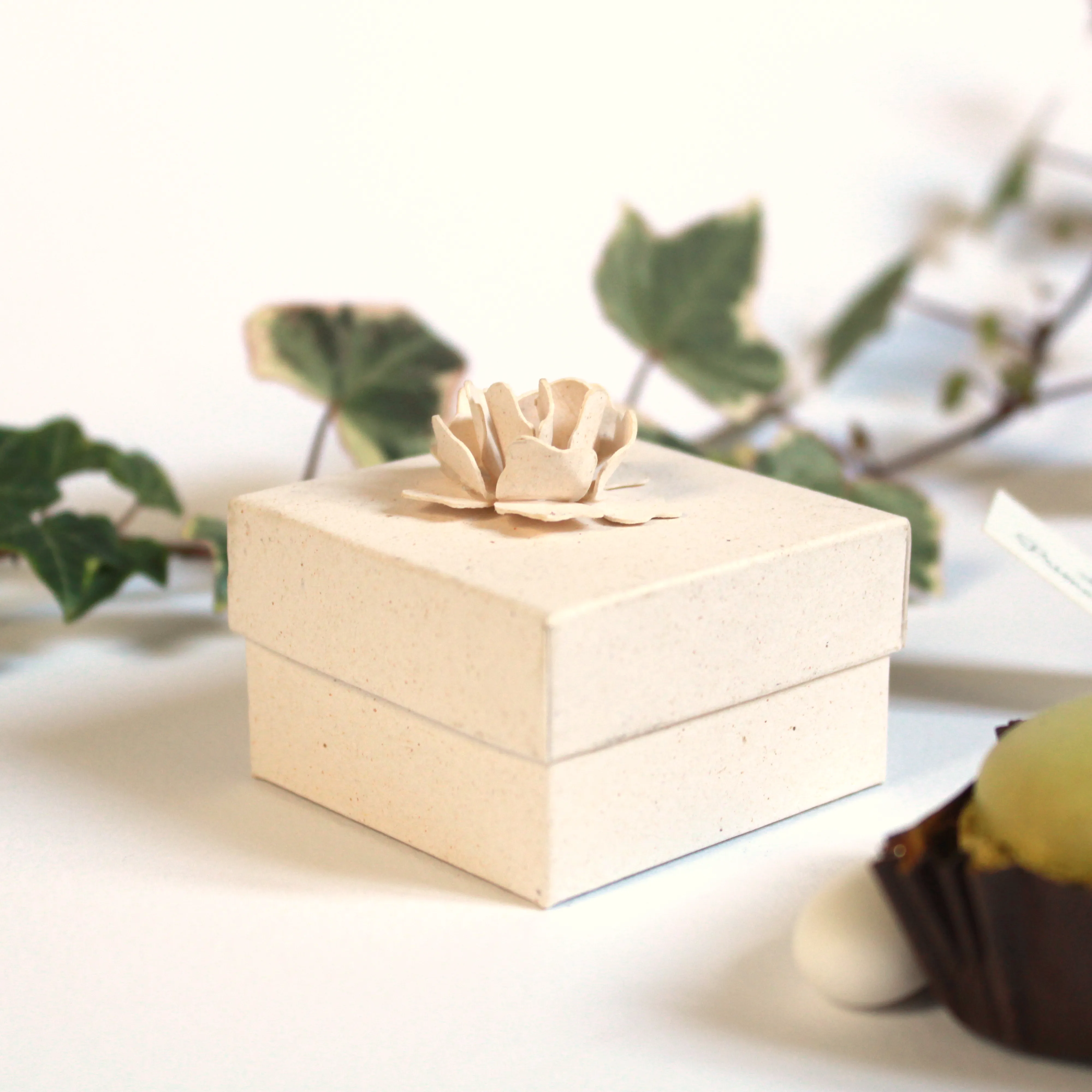Scrigno porta confetti versione beige