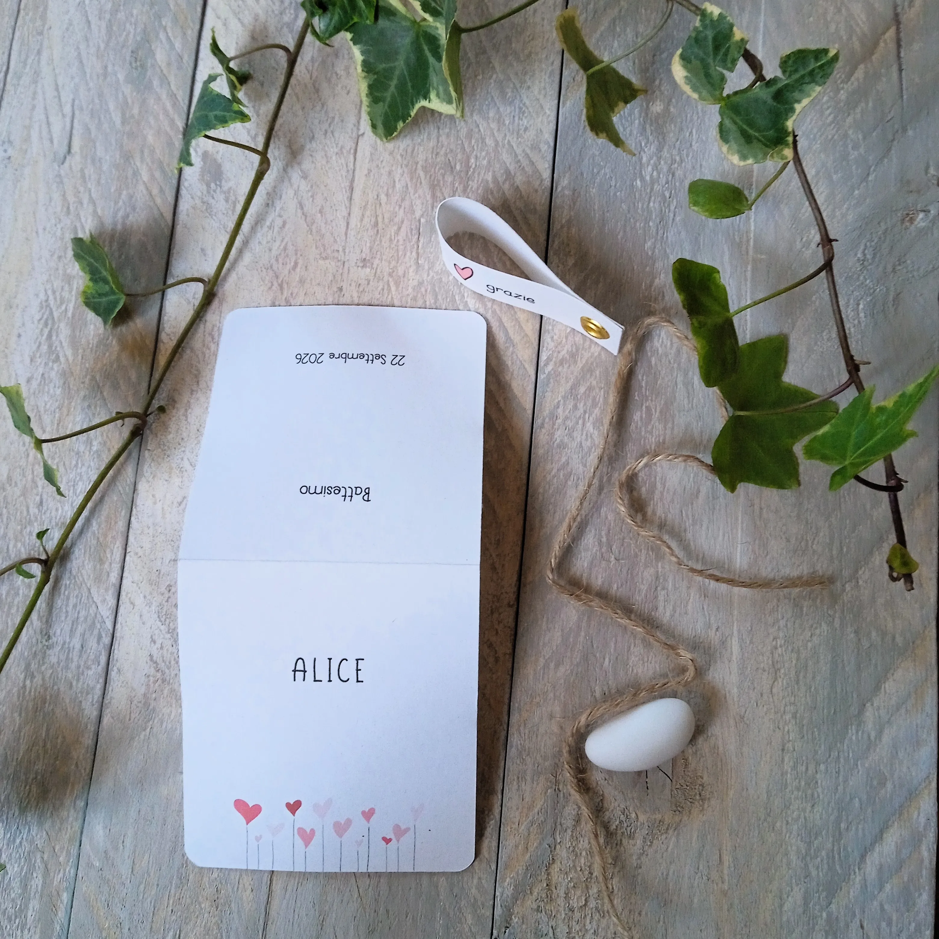 Dettaglio confezione Porta confetti Cuoricini